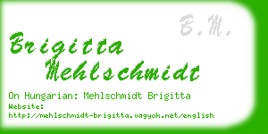 brigitta mehlschmidt business card